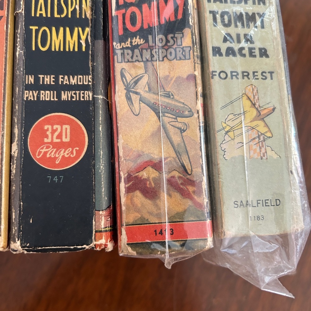 Tailspin Tommy Vintage Big Little Book Collection Of 6 Children’s Books Antique View 4